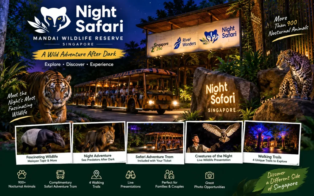 Night Safari Ticket | Mandai Wildlife Reserve, Singapore